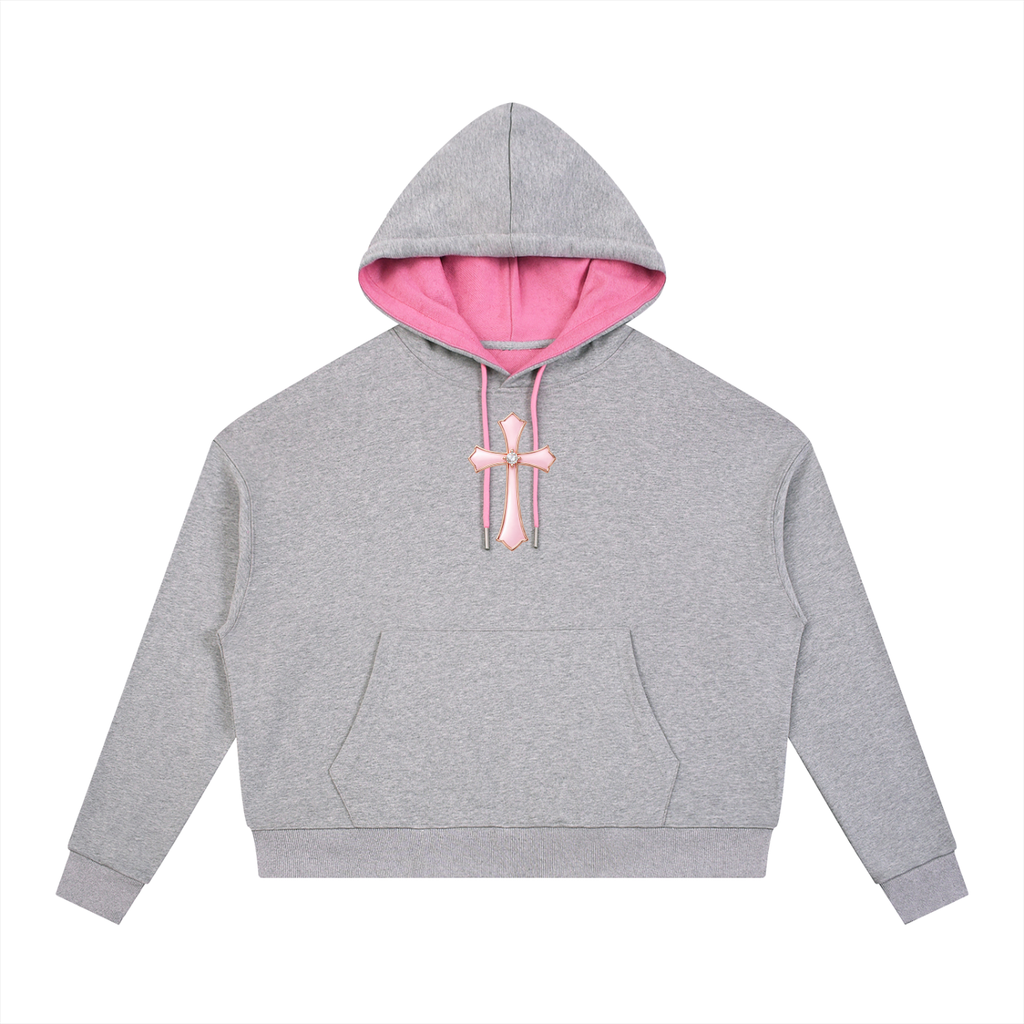 Contrast Drawstring Hoodie