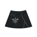 High-Waist Pocketed A-Line Skirt