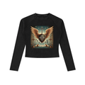 Dyed Washed Raglan Long Sleeve Slim T-Shirt