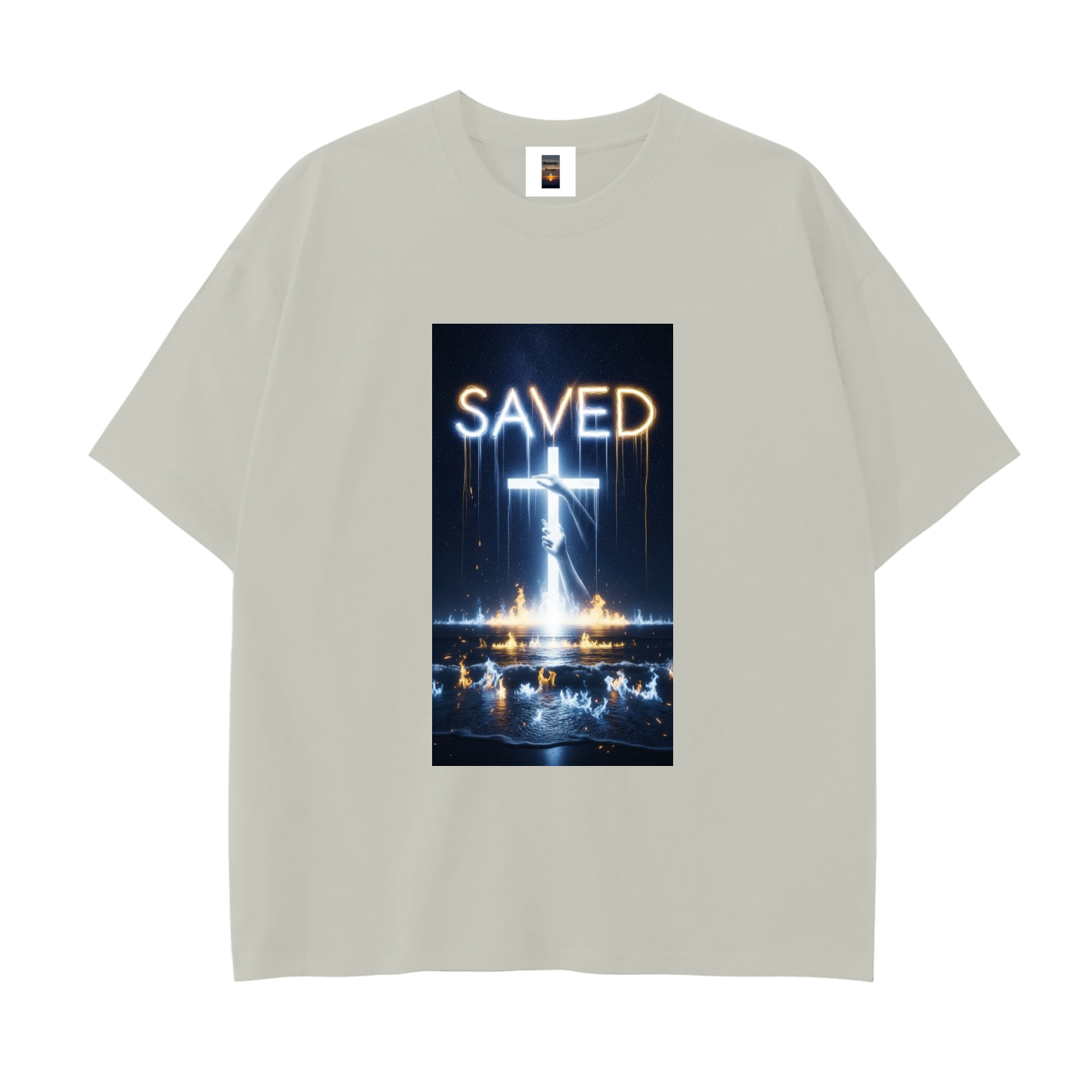Drop Shoulder Cotton T-Shirt