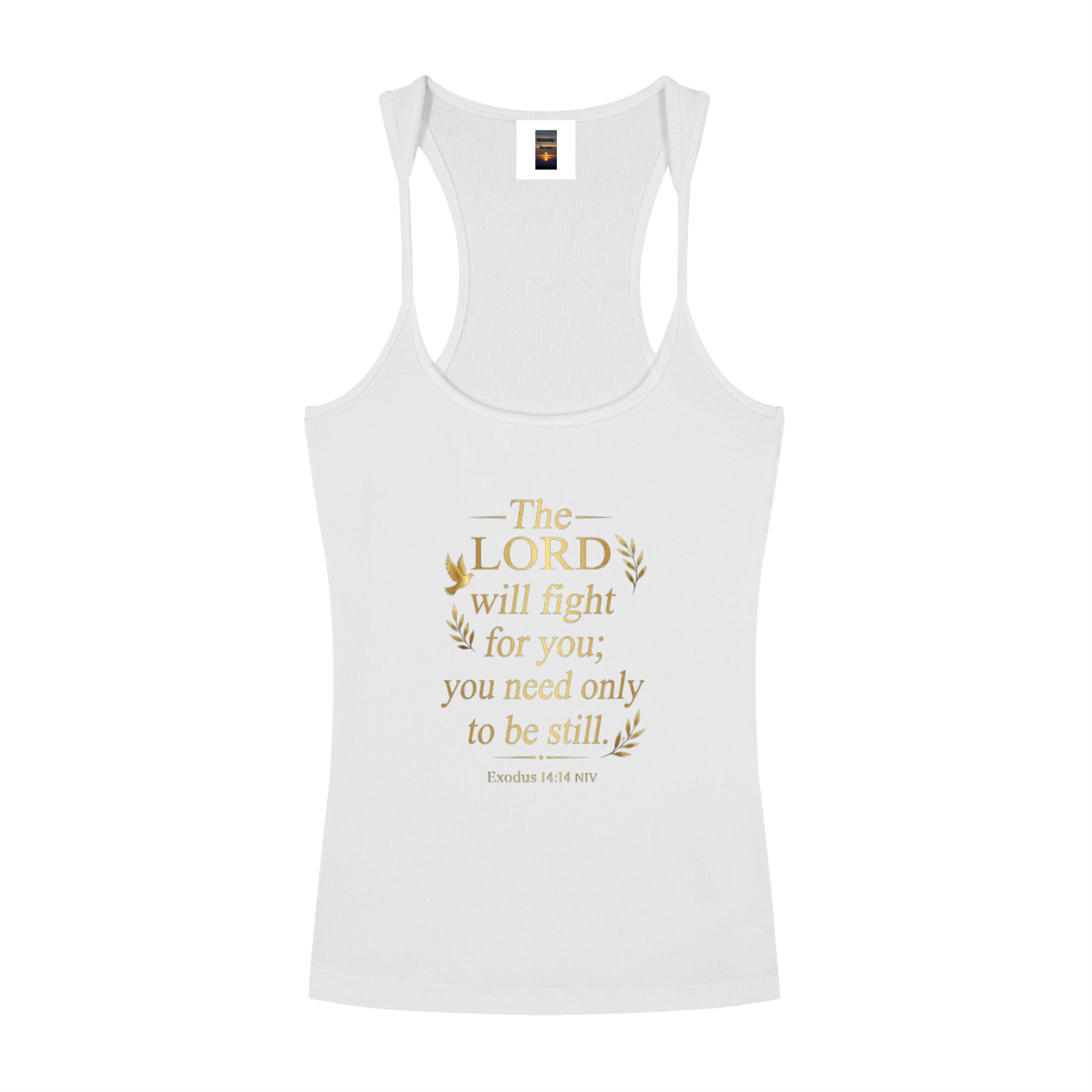 Slim Fit Ribbed Racerback Tank Top