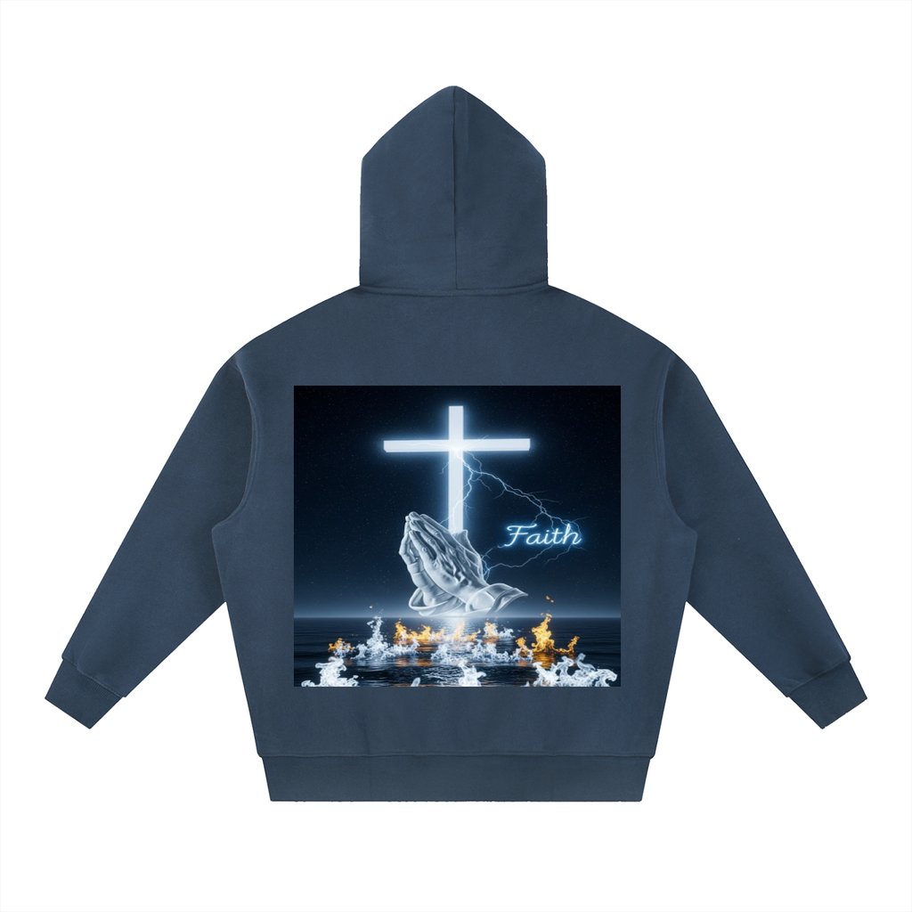Essential Oversized Boxy Fit Fleece Hoodie