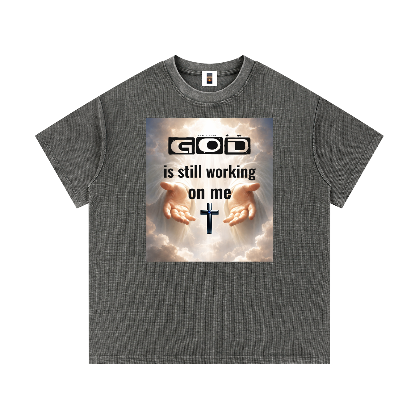Mineral Wash Waffle Knit T-Shirt
