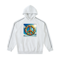 Contrast Piping Raglan Hoodie