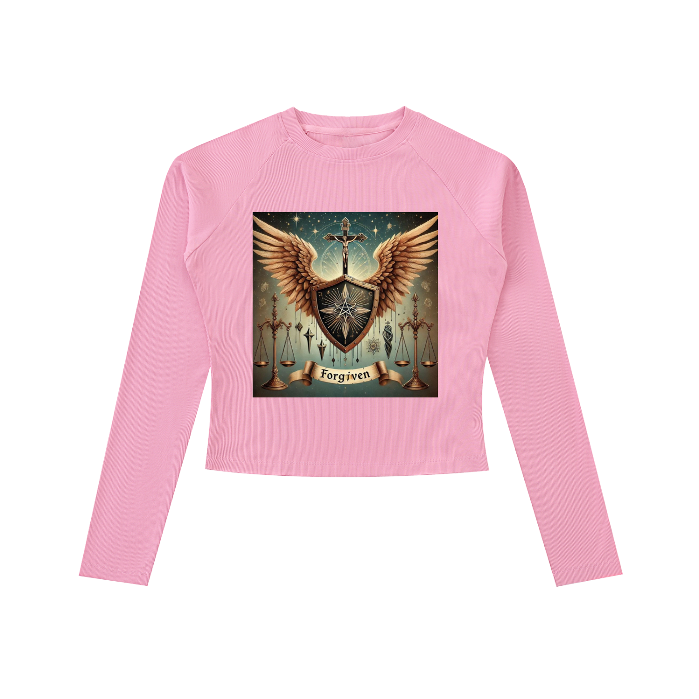 Dyed Washed Raglan Long Sleeve Slim T-Shirt