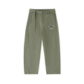 Belted Barrel-leg Chino Pants