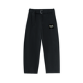 Belted Barrel-leg Chino Pants