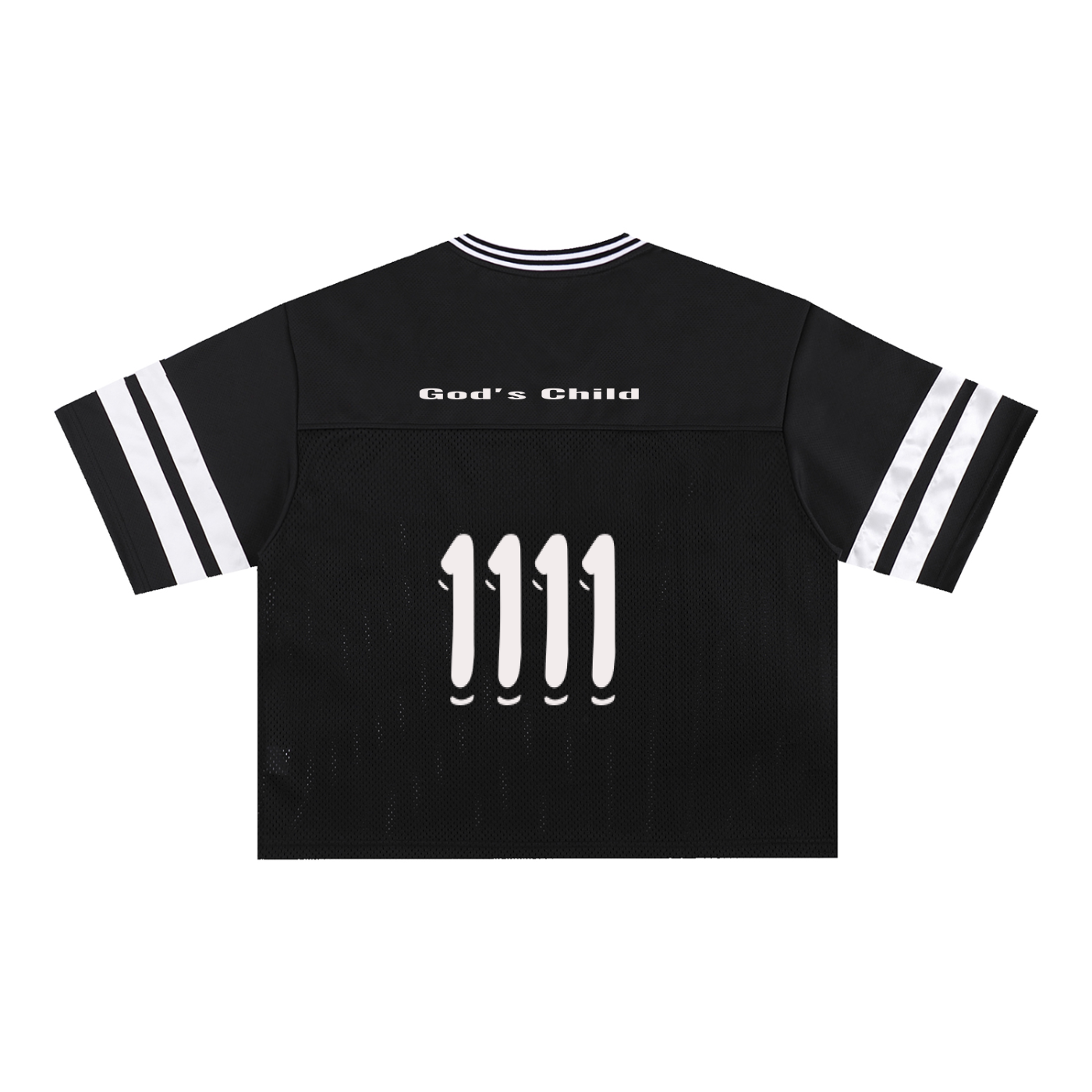 Taped Mesh Boxy T-Shirt