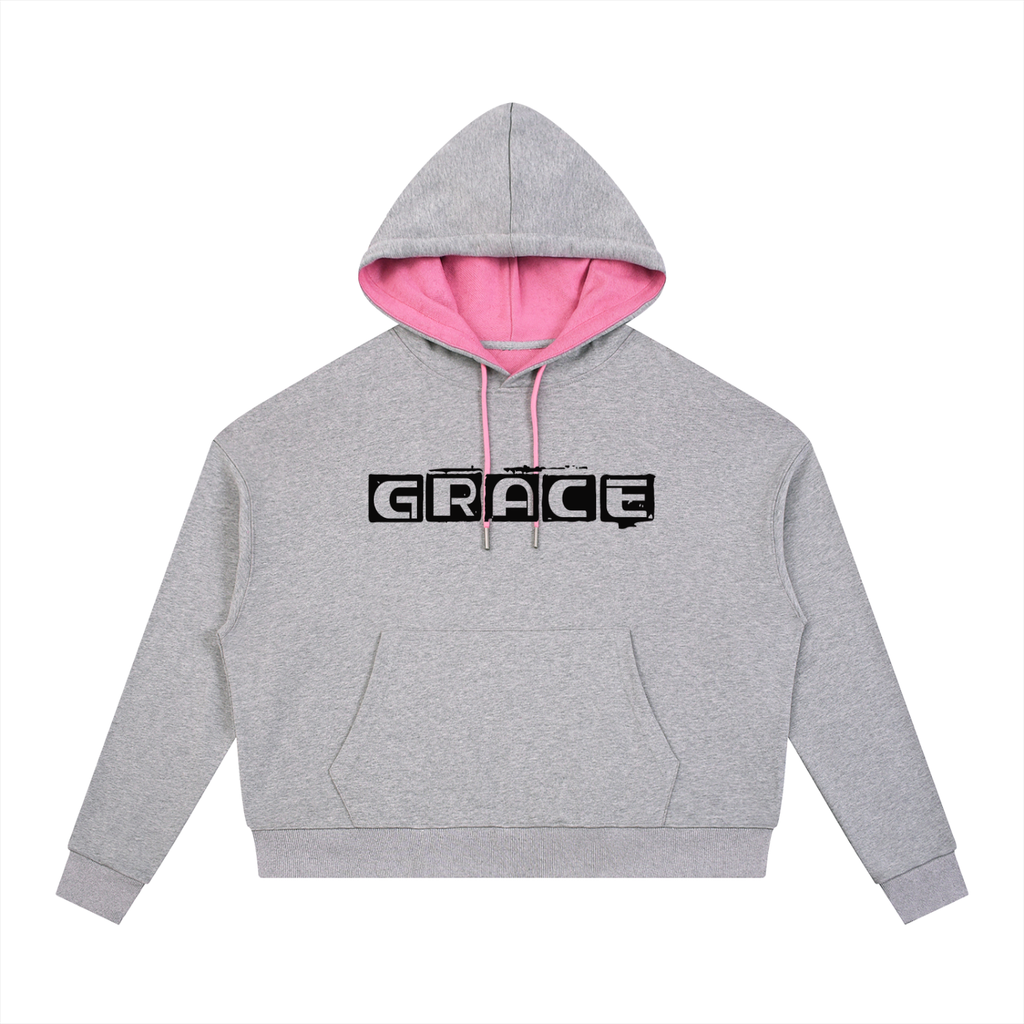 Contrast Drawstring Hoodie
