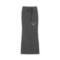 Dyed Washed Drawstring Maxi Skirt