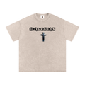 Snow Washed Oversized Cotton T-Shirt