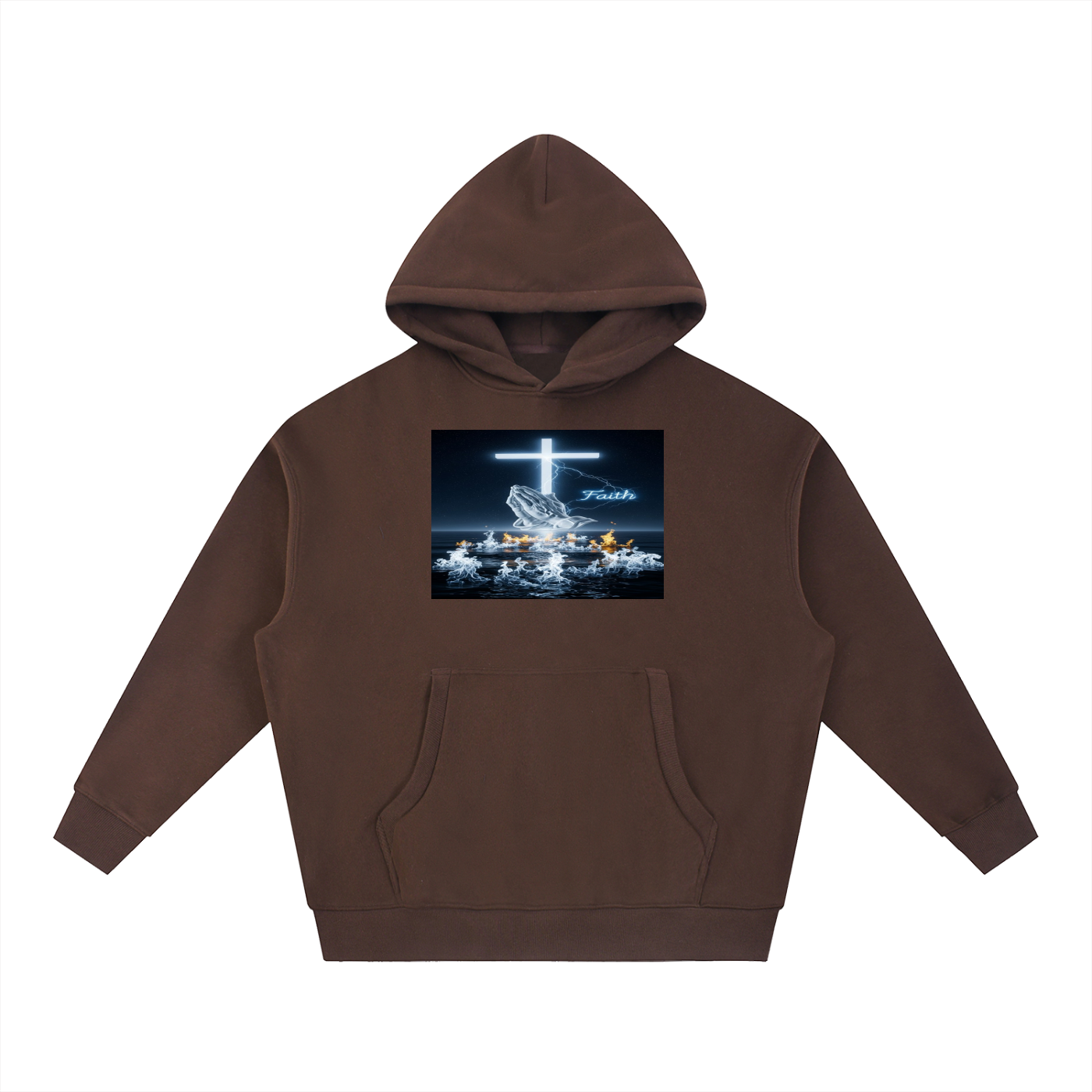Essential Oversized Boxy Fit Fleece Hoodie