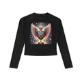 Dyed Washed Raglan Long Sleeve Slim T-Shirt