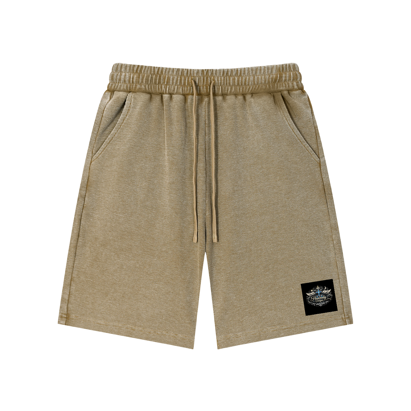 Mineral Wash Waffle Knit Shorts