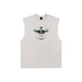 Raw Edge Cotton Tank Top