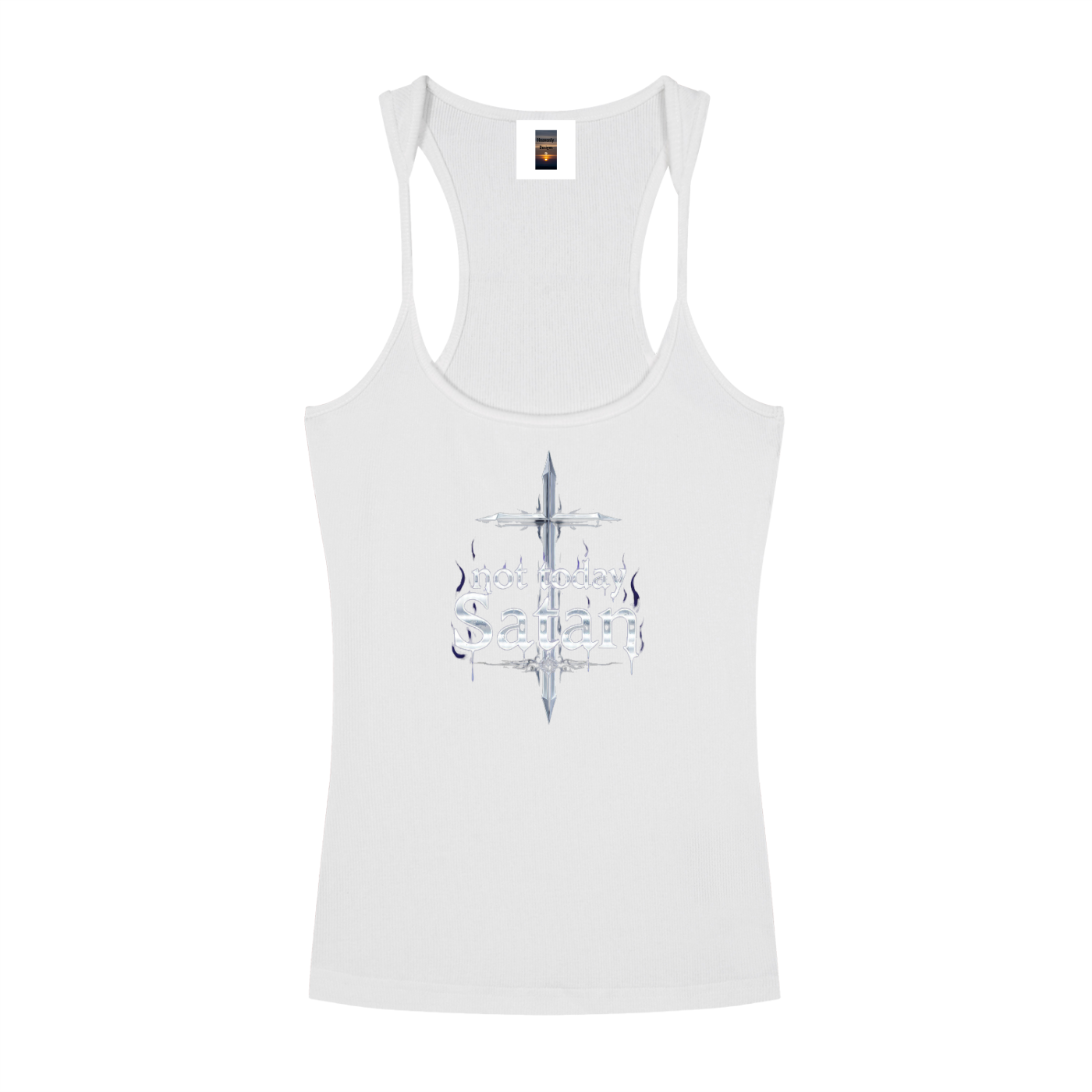 Slim Fit Ribbed Racerback Tank Top