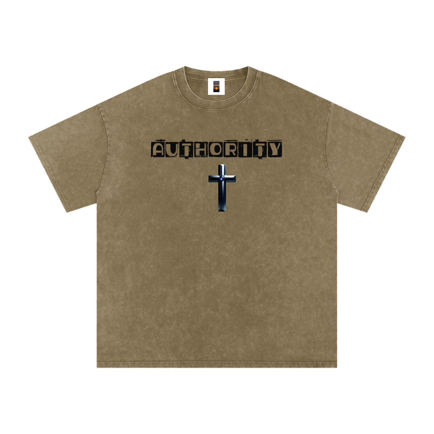 Snow Washed Oversized Cotton T-Shirt