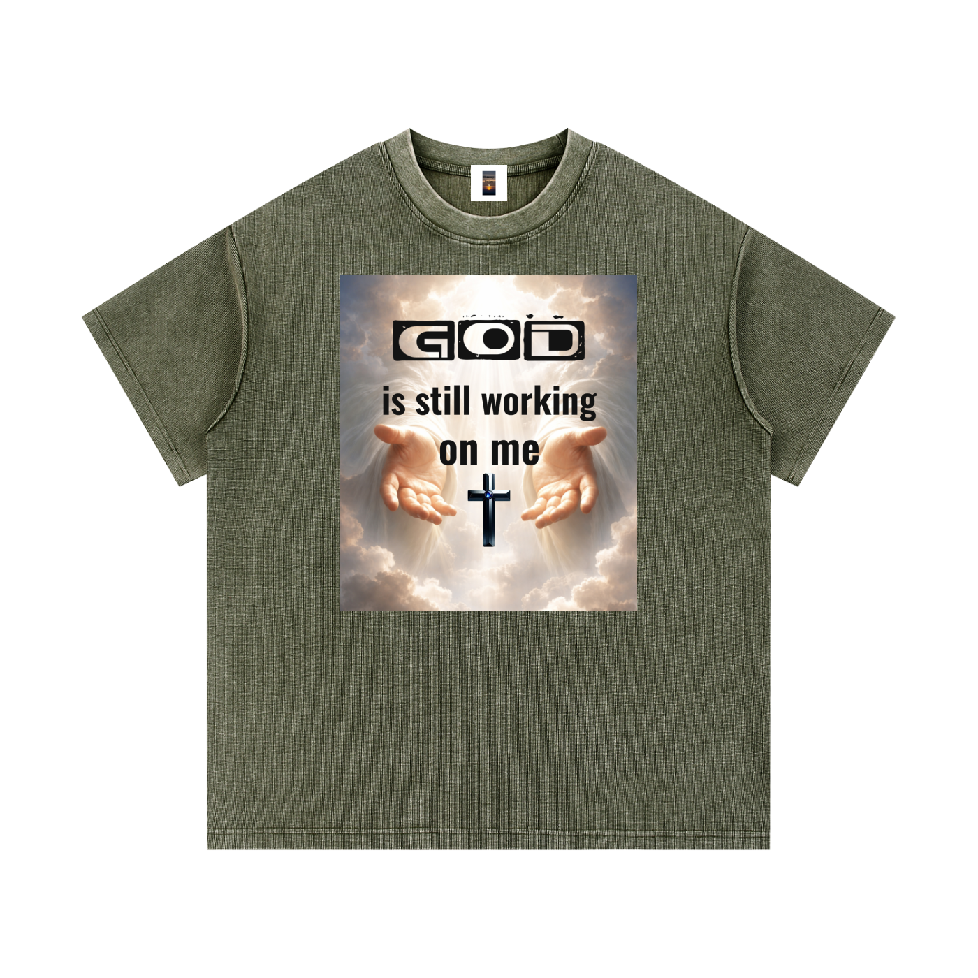Mineral Wash Waffle Knit T-Shirt