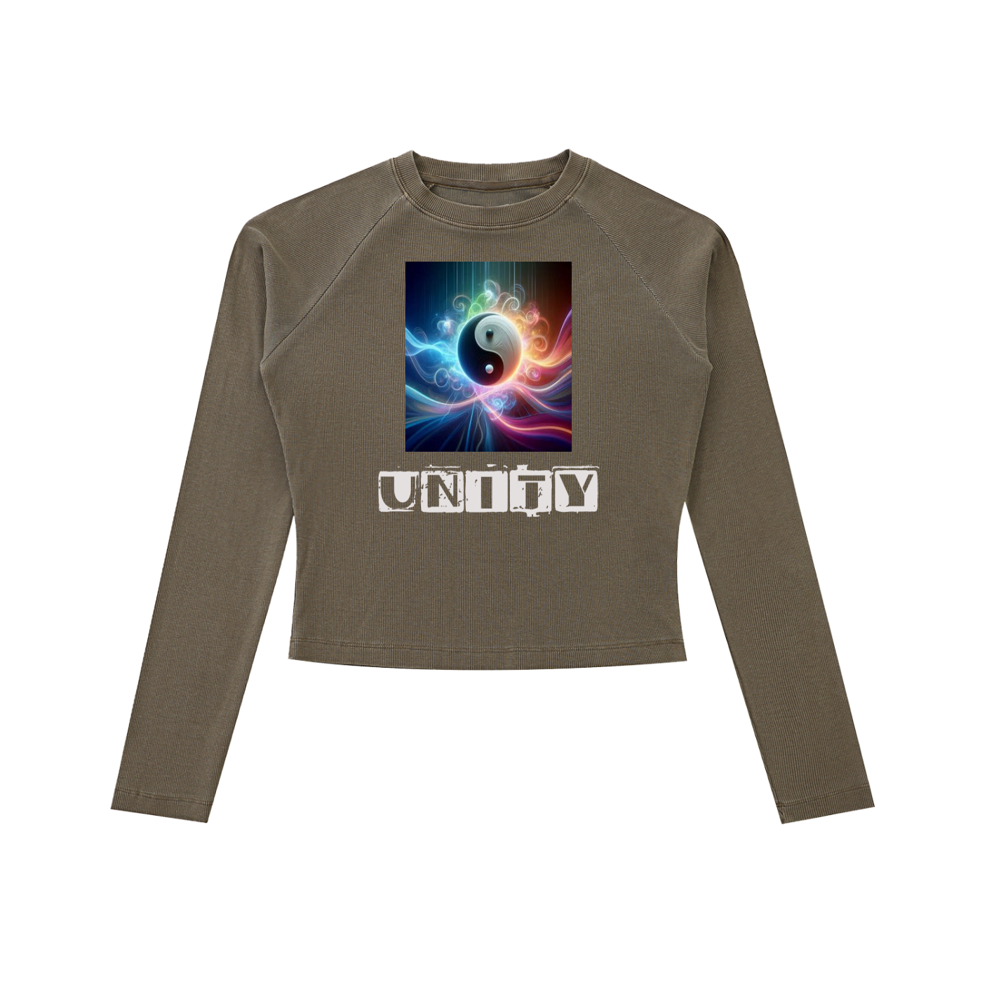 Dyed Washed Raglan Long Sleeve Slim T-Shirt