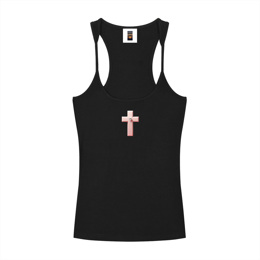 Slim Fit Ribbed Racerback Tank Top
