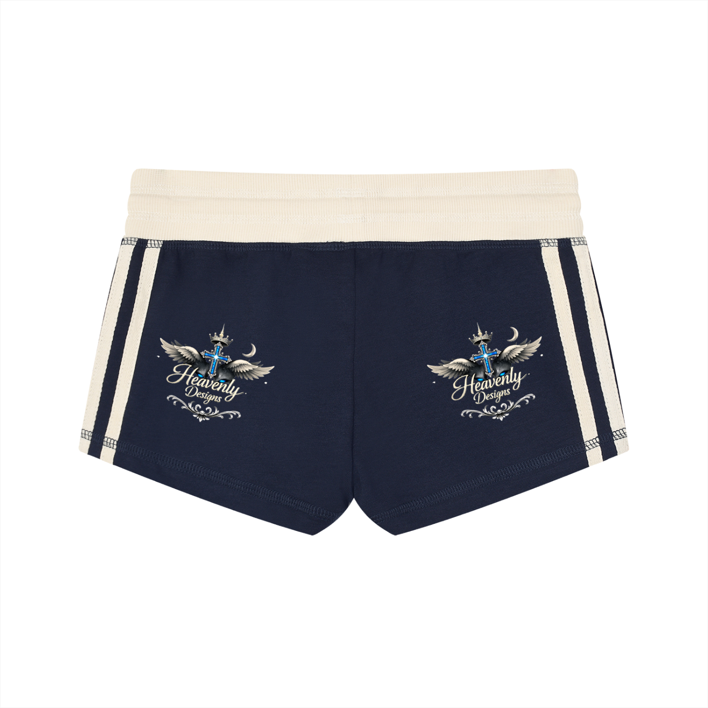 Women's Contrast Stripe Track Shorts