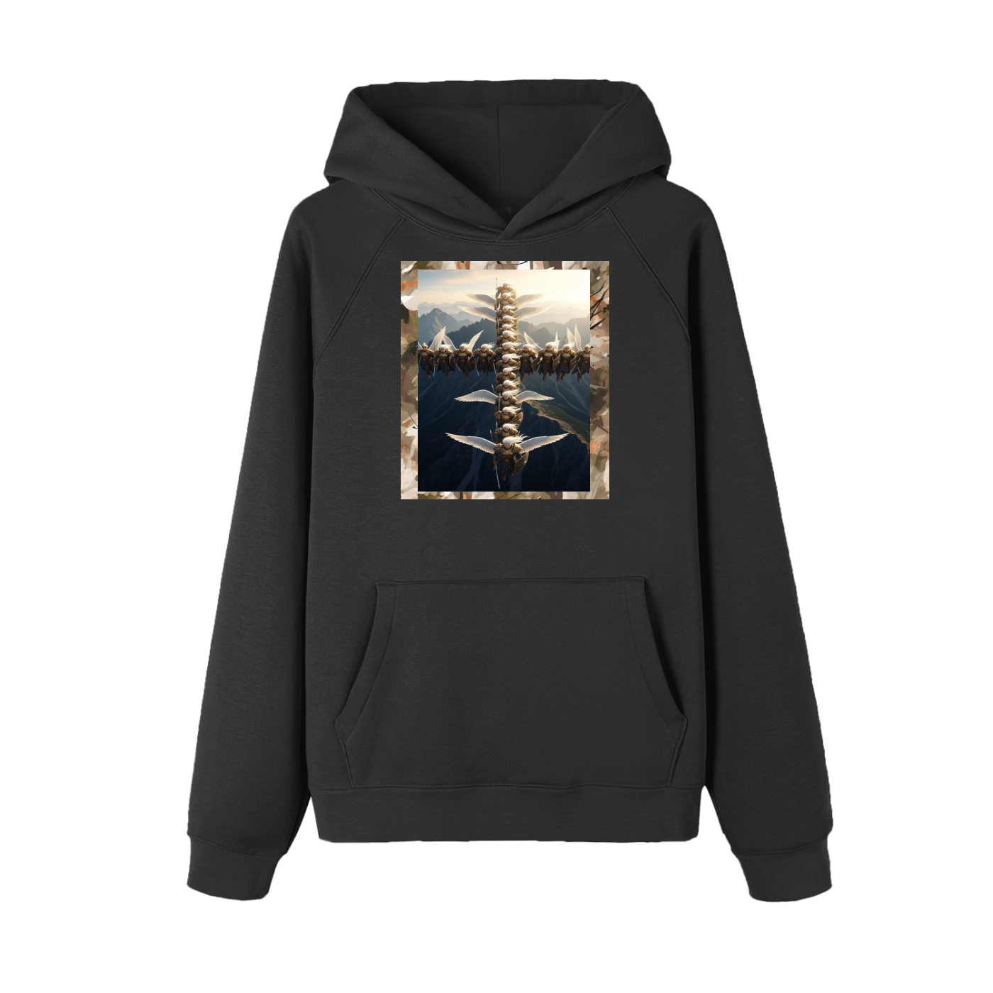 Essential Raglan Sleeve Fleece Hoodie
