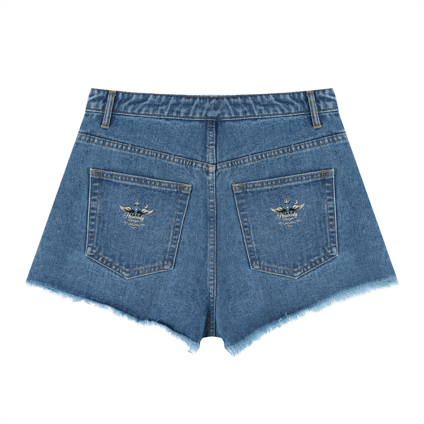 Women’s Vintage Wash High Rise Denim Shorts