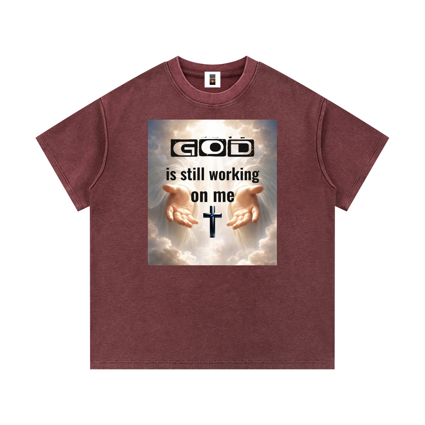 Mineral Wash Waffle Knit T-Shirt