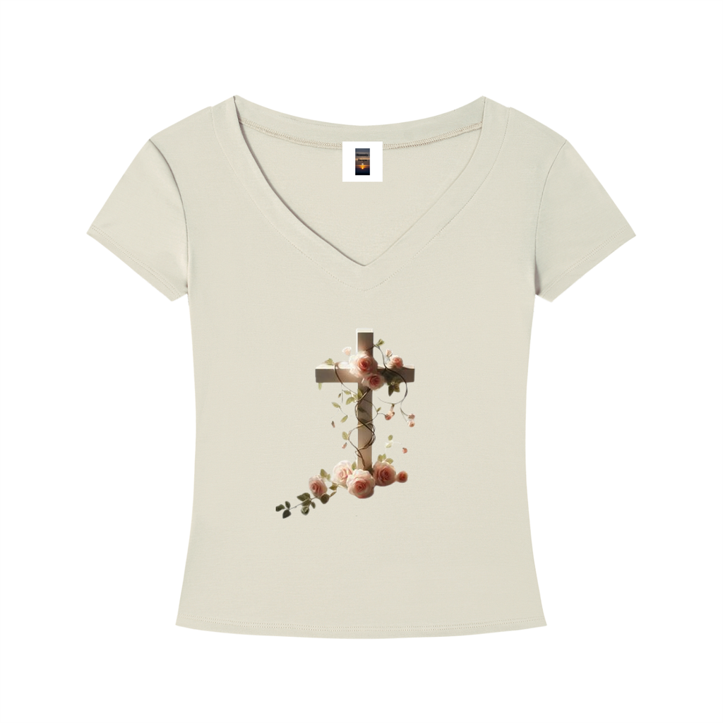 Tencel Slim Fit V-Neck T-Shirt