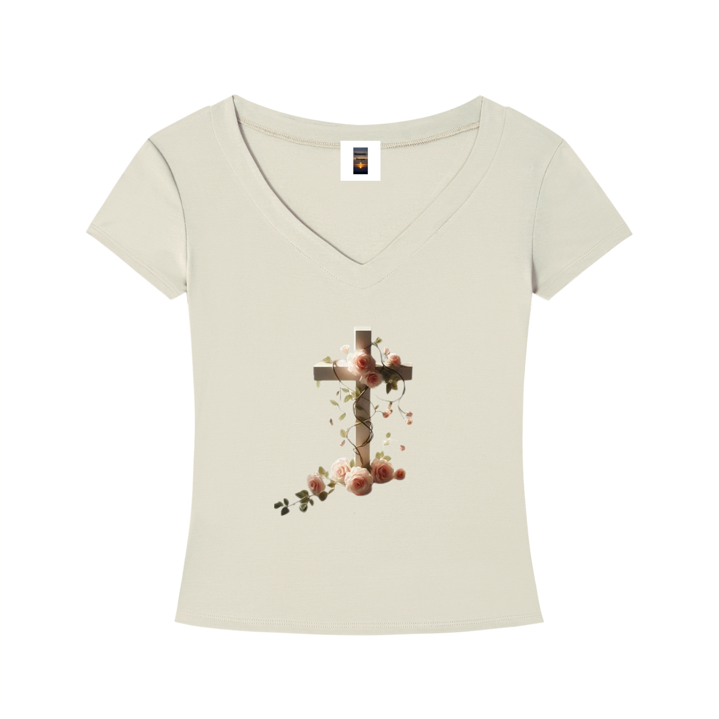 Tencel Slim Fit V-Neck T-Shirt