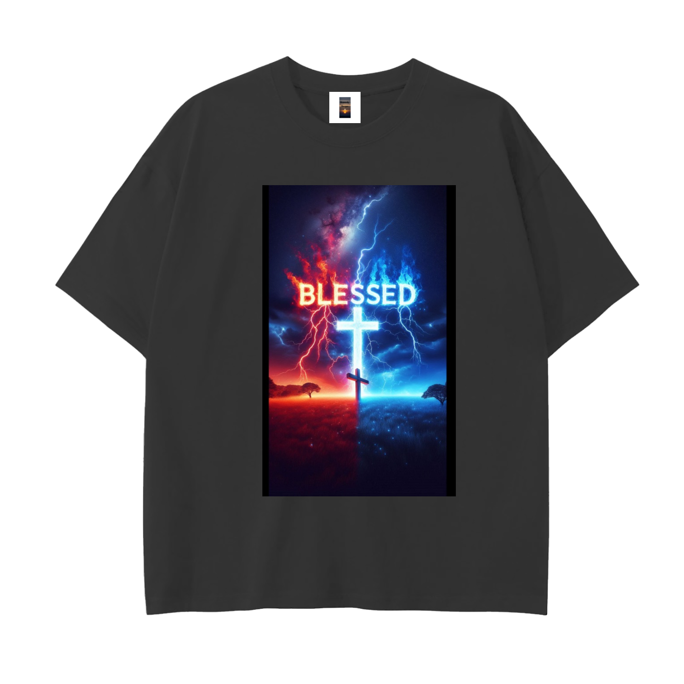 Drop Shoulder Cotton T-Shirt