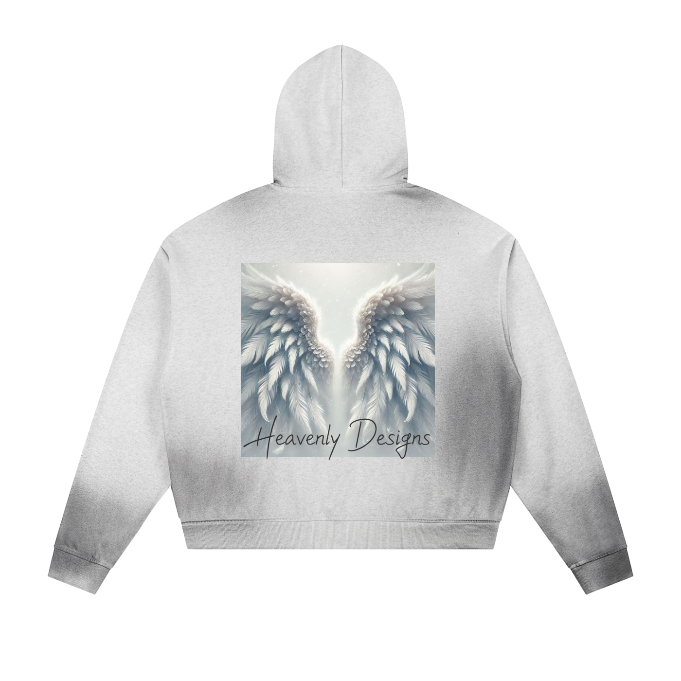 Sun Fade Frayed Raw Edge Fleece Zip Hoodie