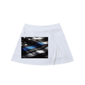 High-Waist Pocketed A-Line Skirt