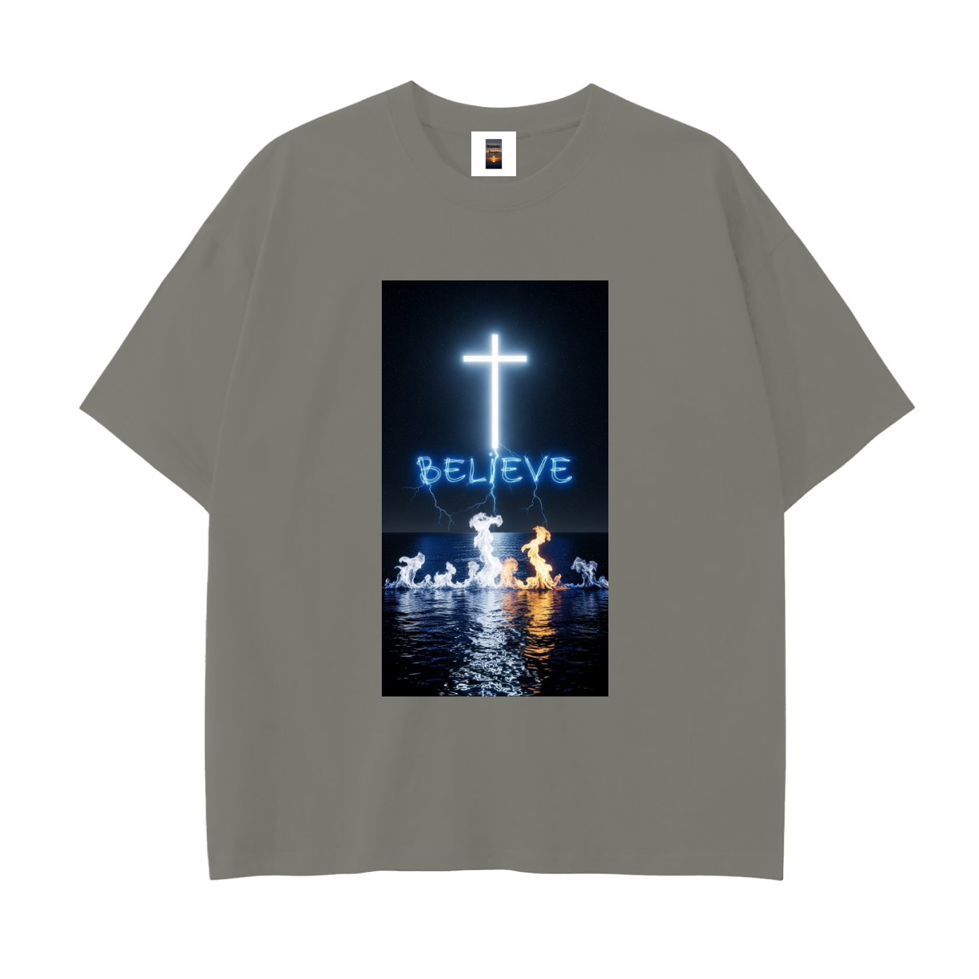 Drop Shoulder Cotton T-Shirt