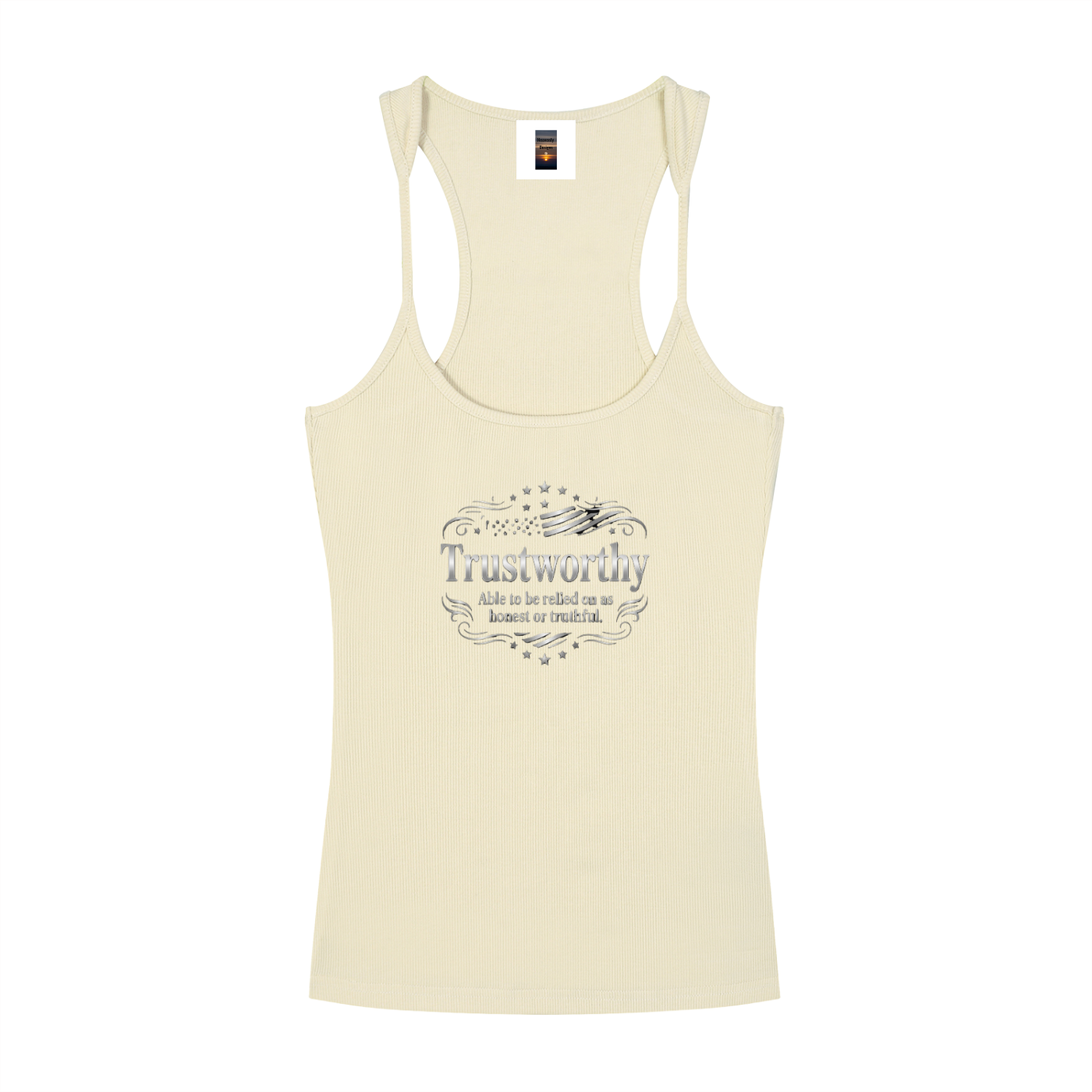 Slim Fit Ribbed Racerback Tank Top
