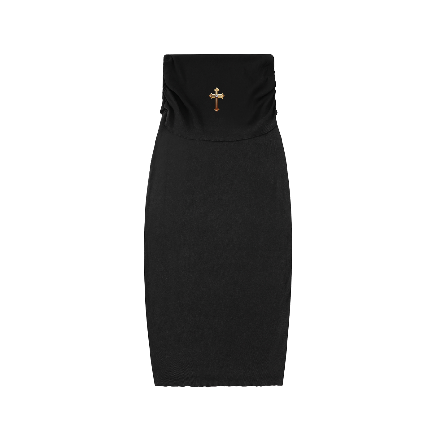 Dyed Washed Straight Hip-Hugging Slim Maxi Skirt