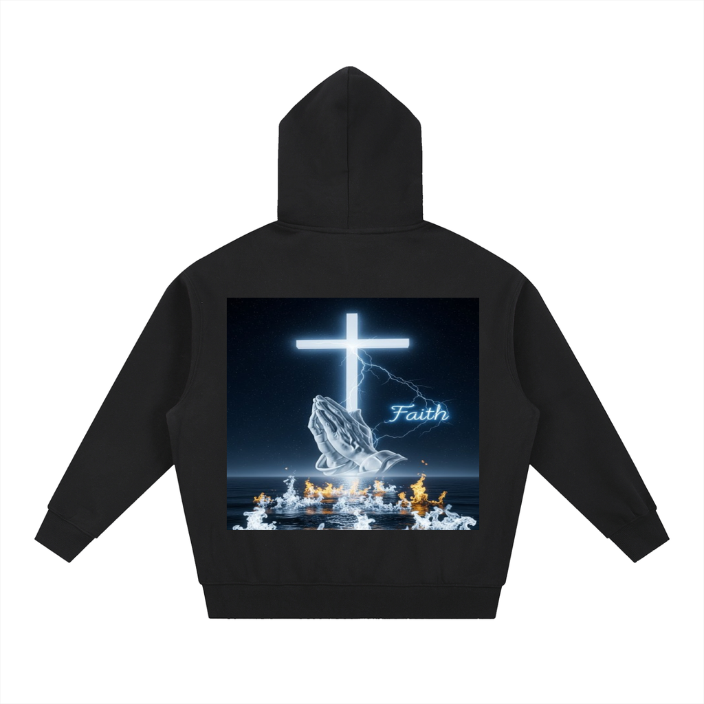 Essential Oversized Boxy Fit Fleece Hoodie