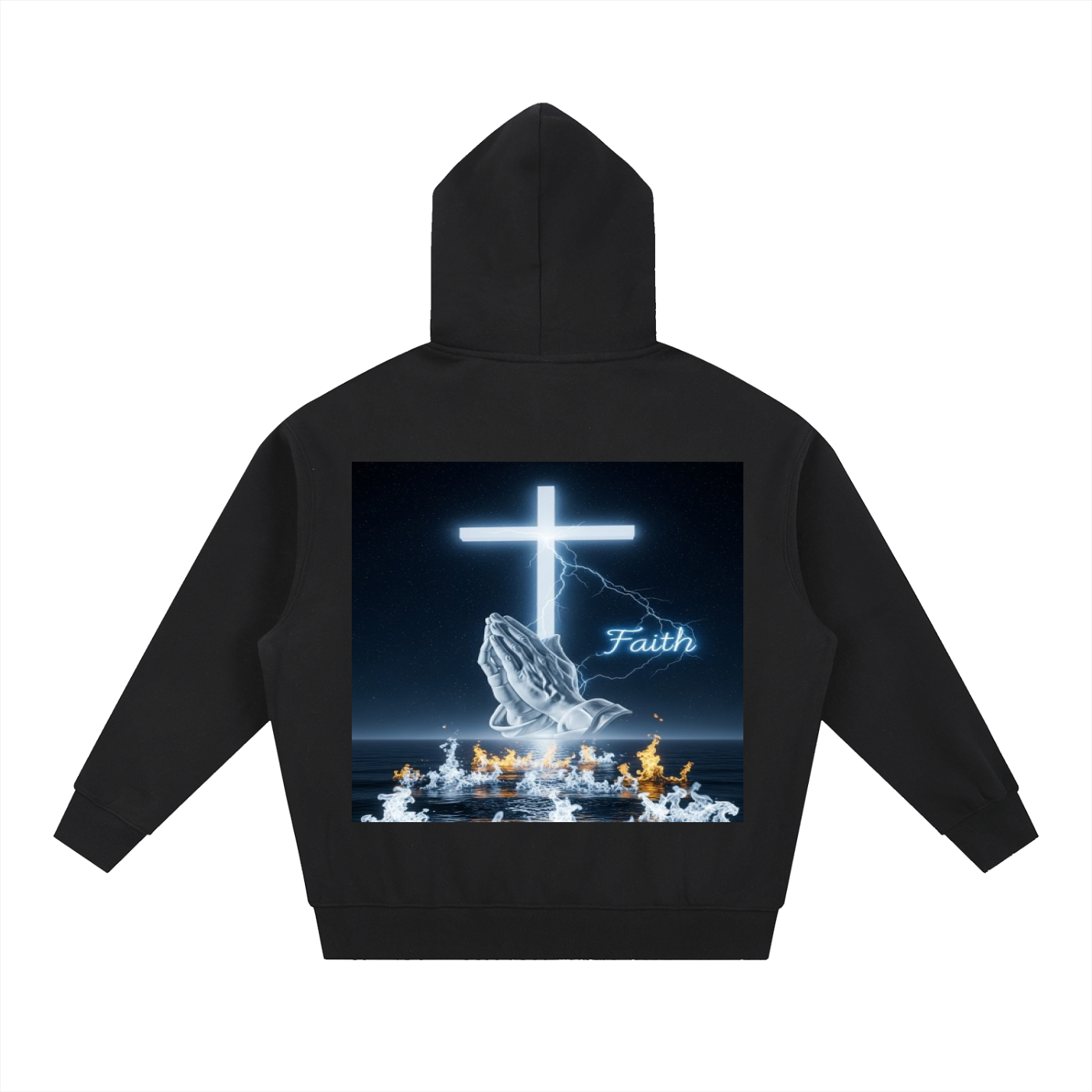 Essential Oversized Boxy Fit Fleece Hoodie
