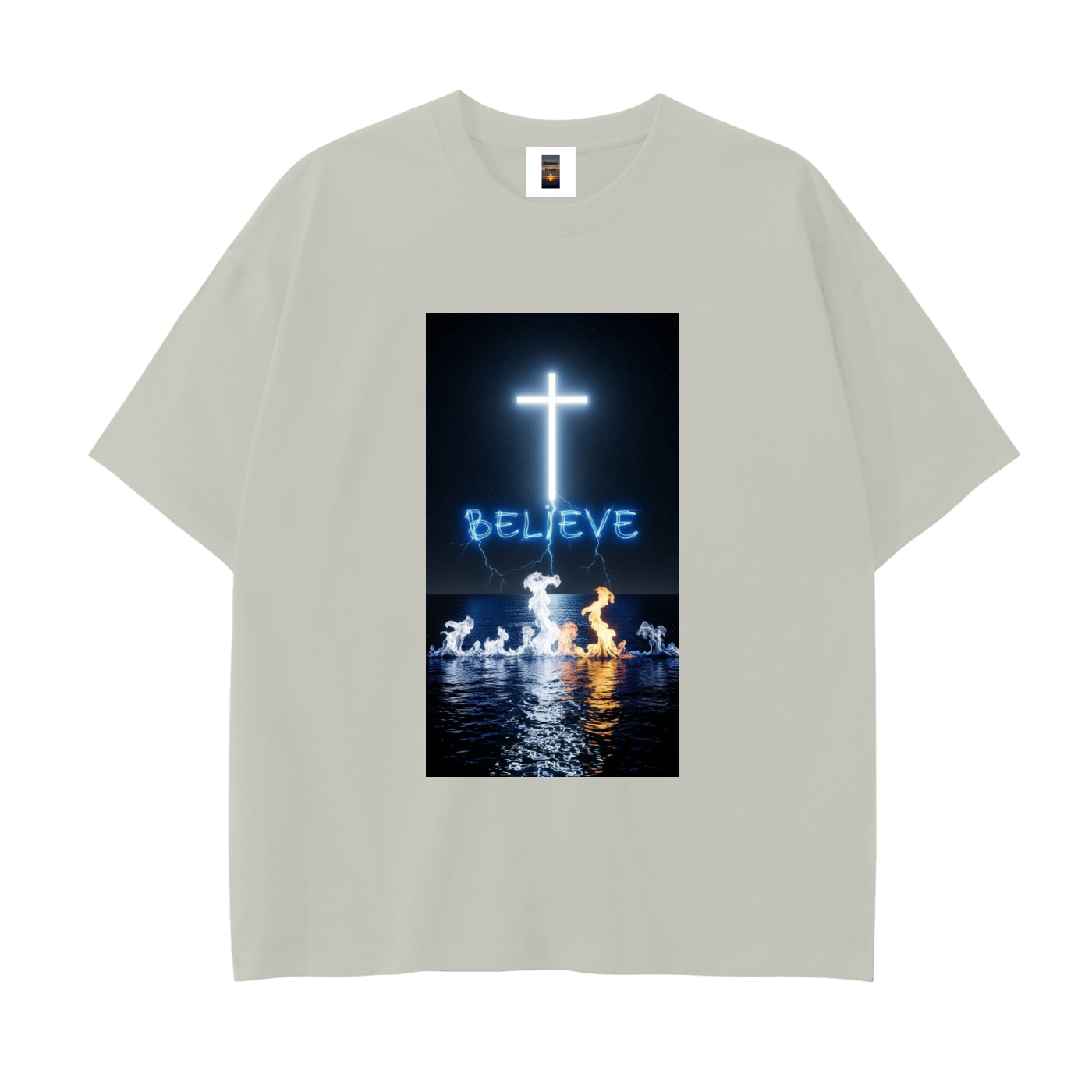 Drop Shoulder Cotton T-Shirt