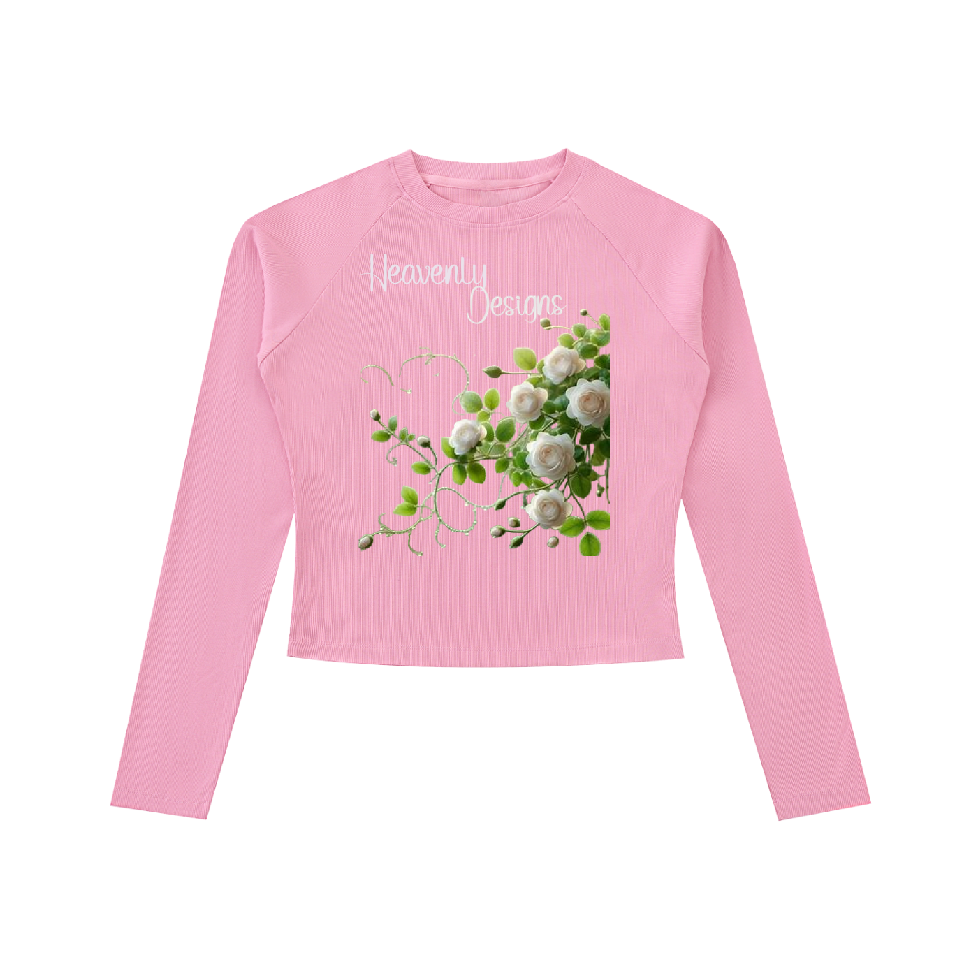Dyed Washed Raglan Long Sleeve Slim T-Shirt