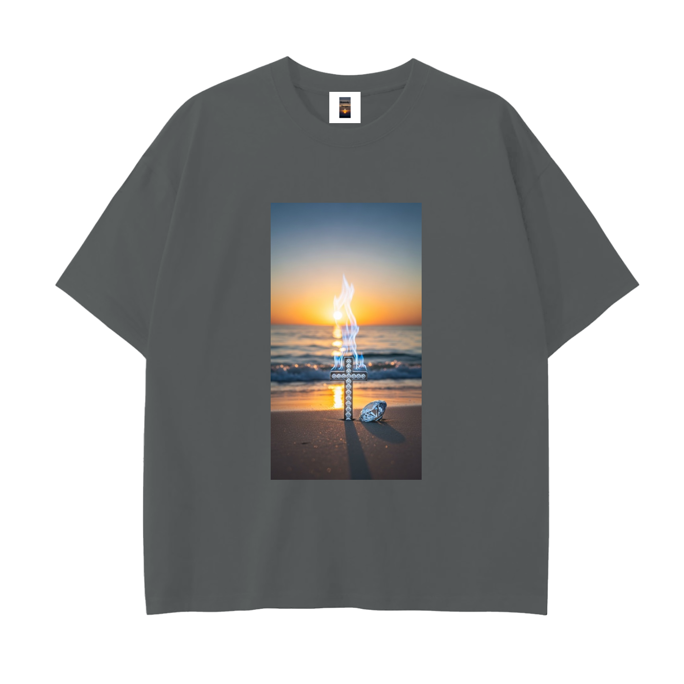 Drop Shoulder Cotton T-Shirt