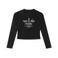 Dyed Washed Raglan Long Sleeve Slim T-Shirt