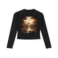 Dyed Washed Raglan Long Sleeve Slim T-Shirt