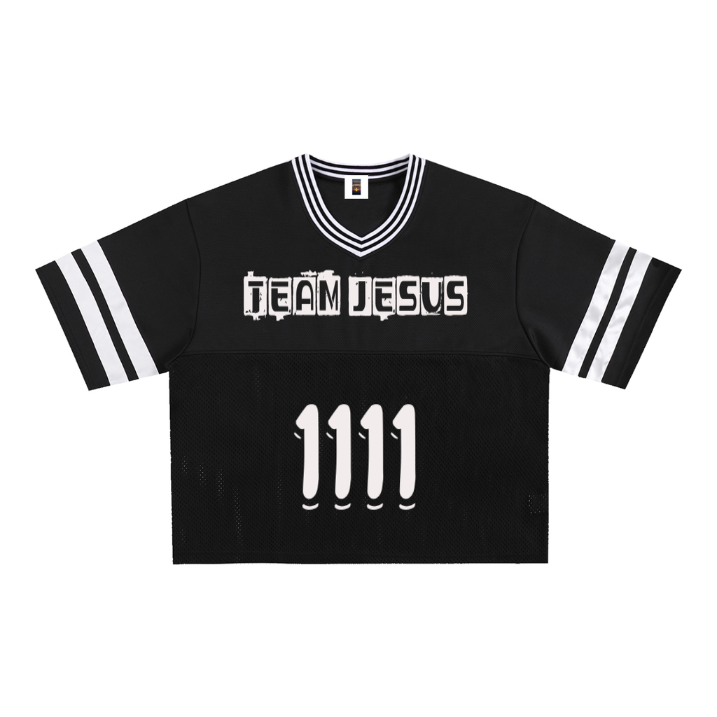 Taped Mesh Boxy T-Shirt