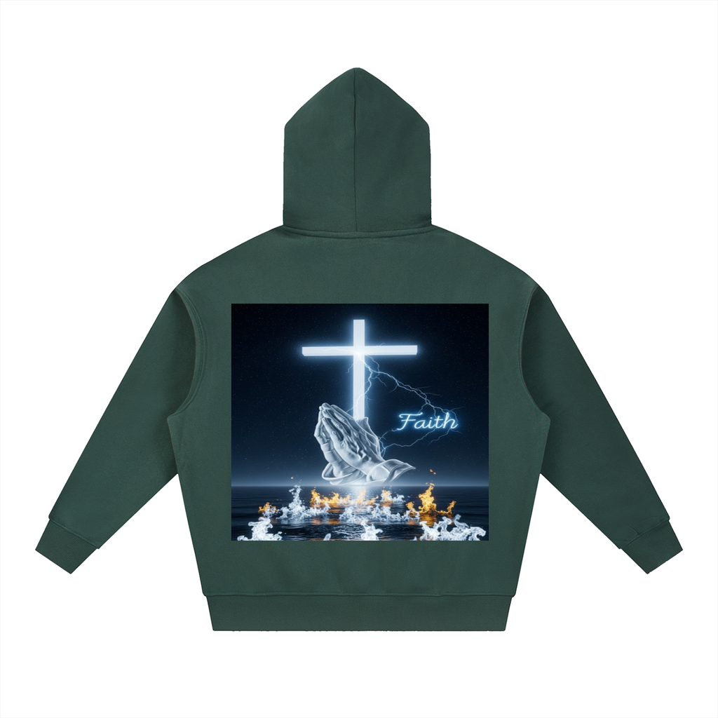 Essential Oversized Boxy Fit Fleece Hoodie