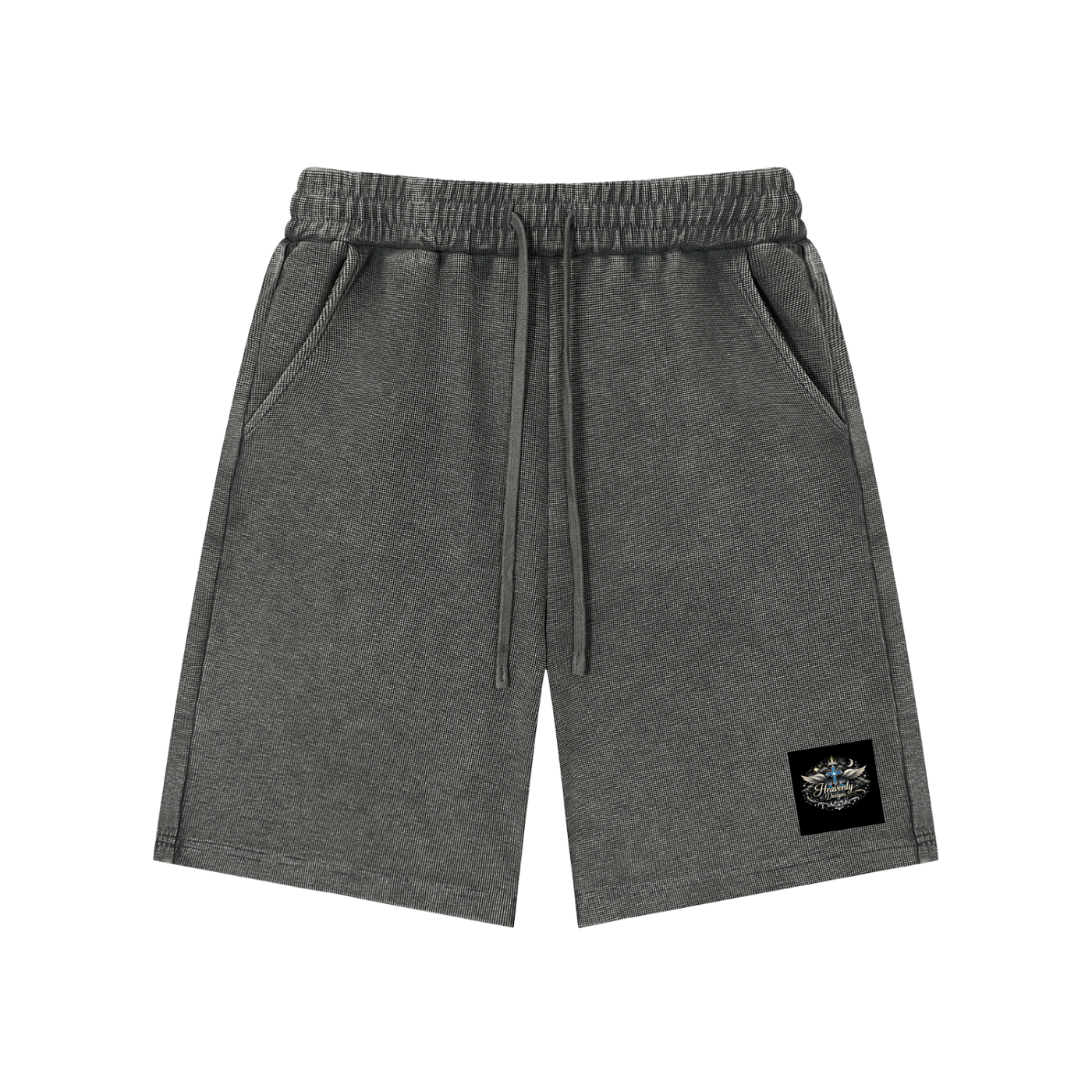 Mineral Wash Waffle Knit Shorts