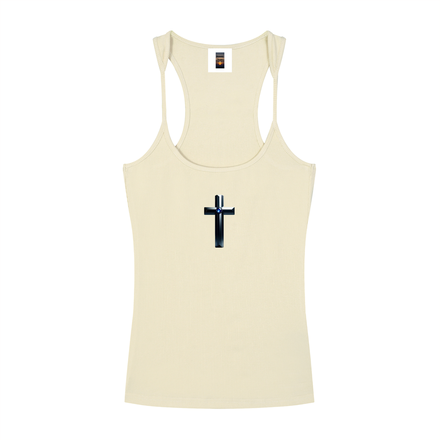 Slim Fit Ribbed Racerback Tank Top
