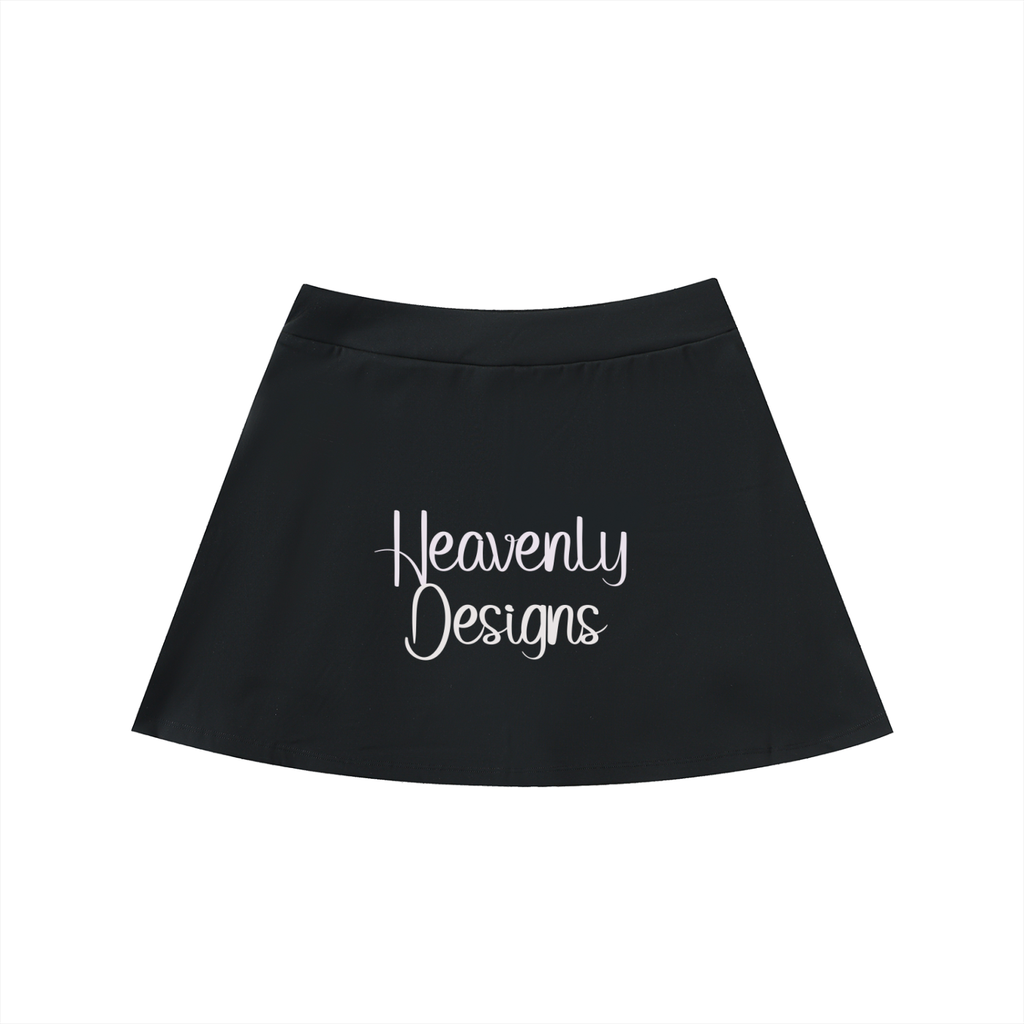 High-Waist Pocketed A-Line Skirt