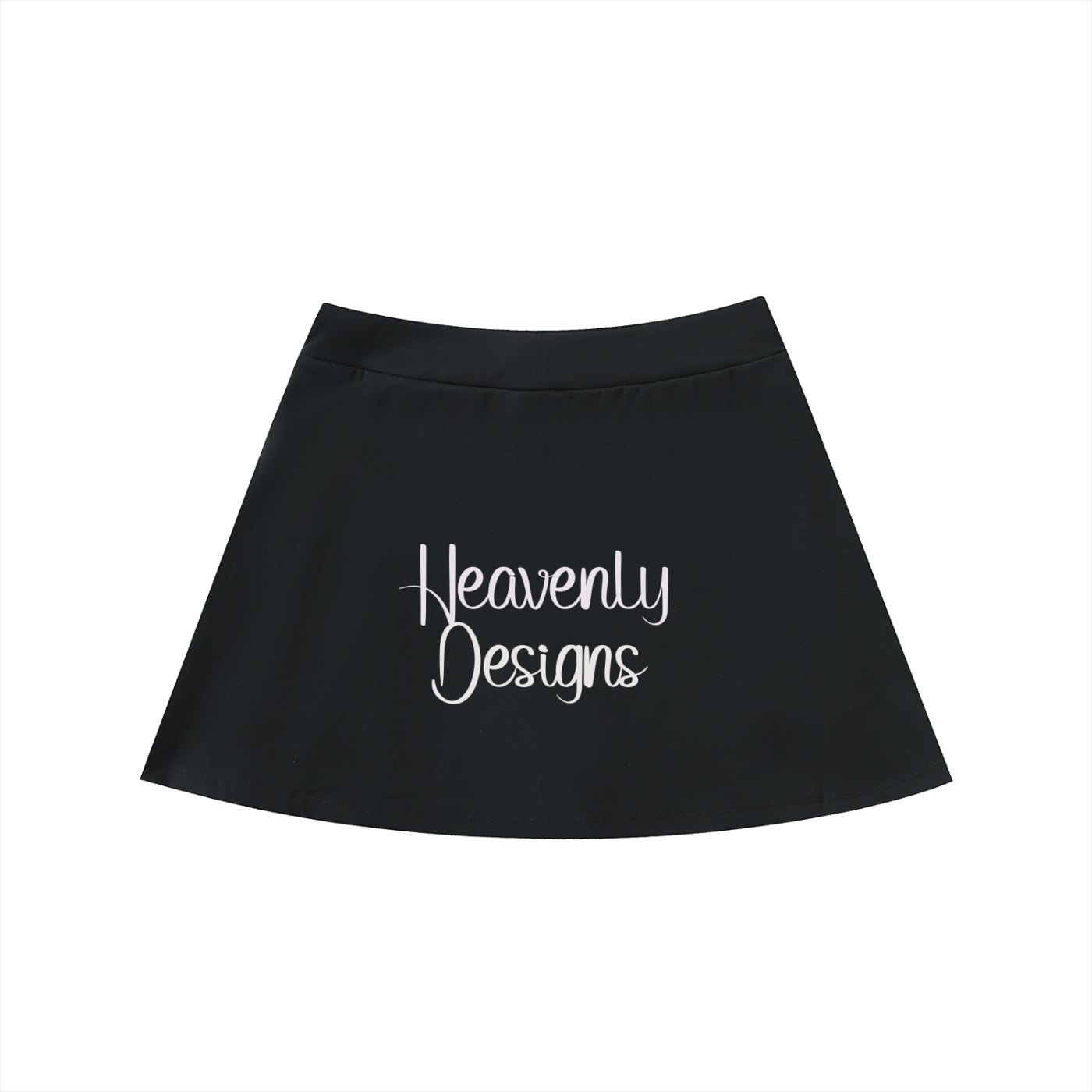 High-Waist Pocketed A-Line Skirt