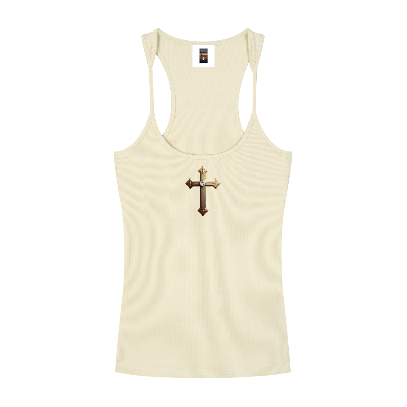 Slim Fit Ribbed Racerback Tank Top